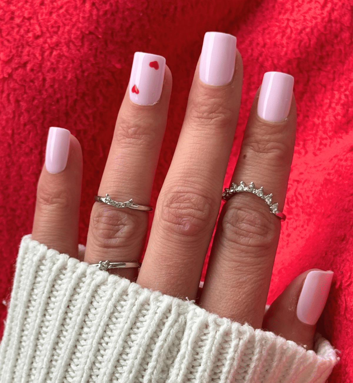 NAIL ART CARLA CARRÉ COURT - ST-VALENTIN