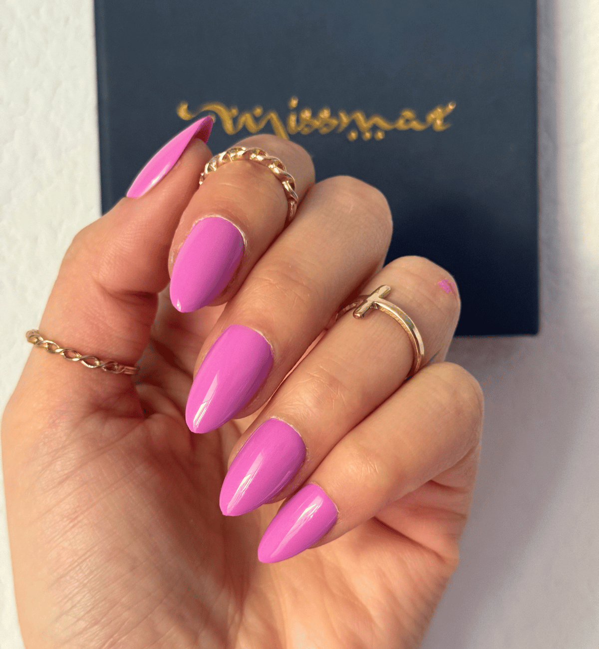 FAUX ONGLES LILAS AMANDES MÉDIUM