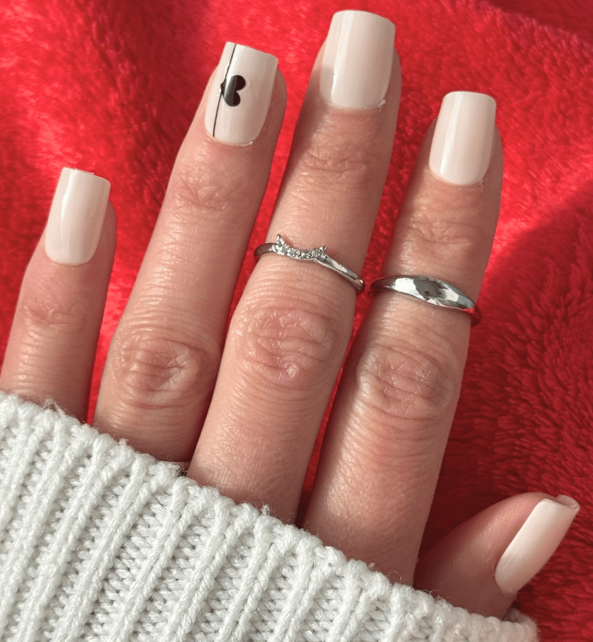 NAIL ART LOUISA CARRÉ COURT - ST-VALENTIN