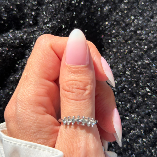 Faux Ongles Baby Boomer Rosé Amande Medium