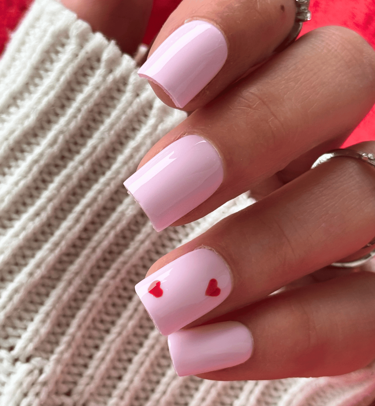 NAIL ART CARLA CARRÉ COURT - ST-VALENTIN